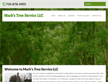 Tablet Screenshot of markstreeservicesllc.com